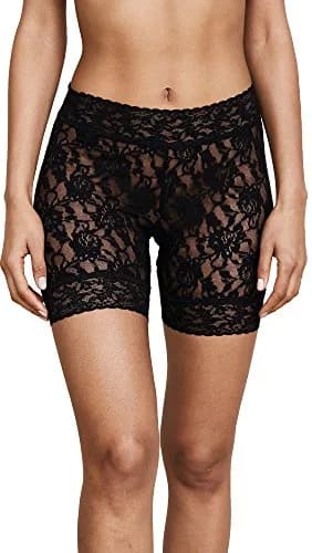 hanky panky Signature Lace Biker Shorts Large | Fitted, 100% Cotton Lined, Nylon-Spandex Trim (L) thumbnail 1