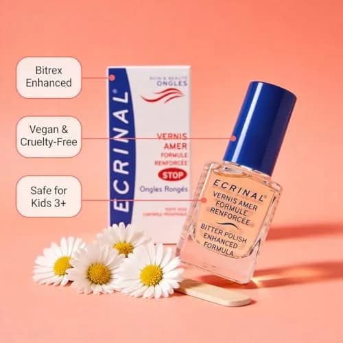 Ecrinal Bitter Polish for Nails 0.34 Fl Oz | Prevents Nail Biting & Thumb Sucking thumbnail 7