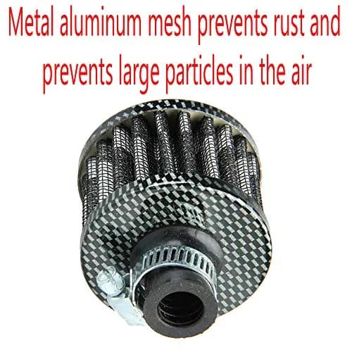 ESUPPORT Universal 12mm Mini Cone Cold Air Intake Filter | Turbo Vent Breather for Car thumbnail 3