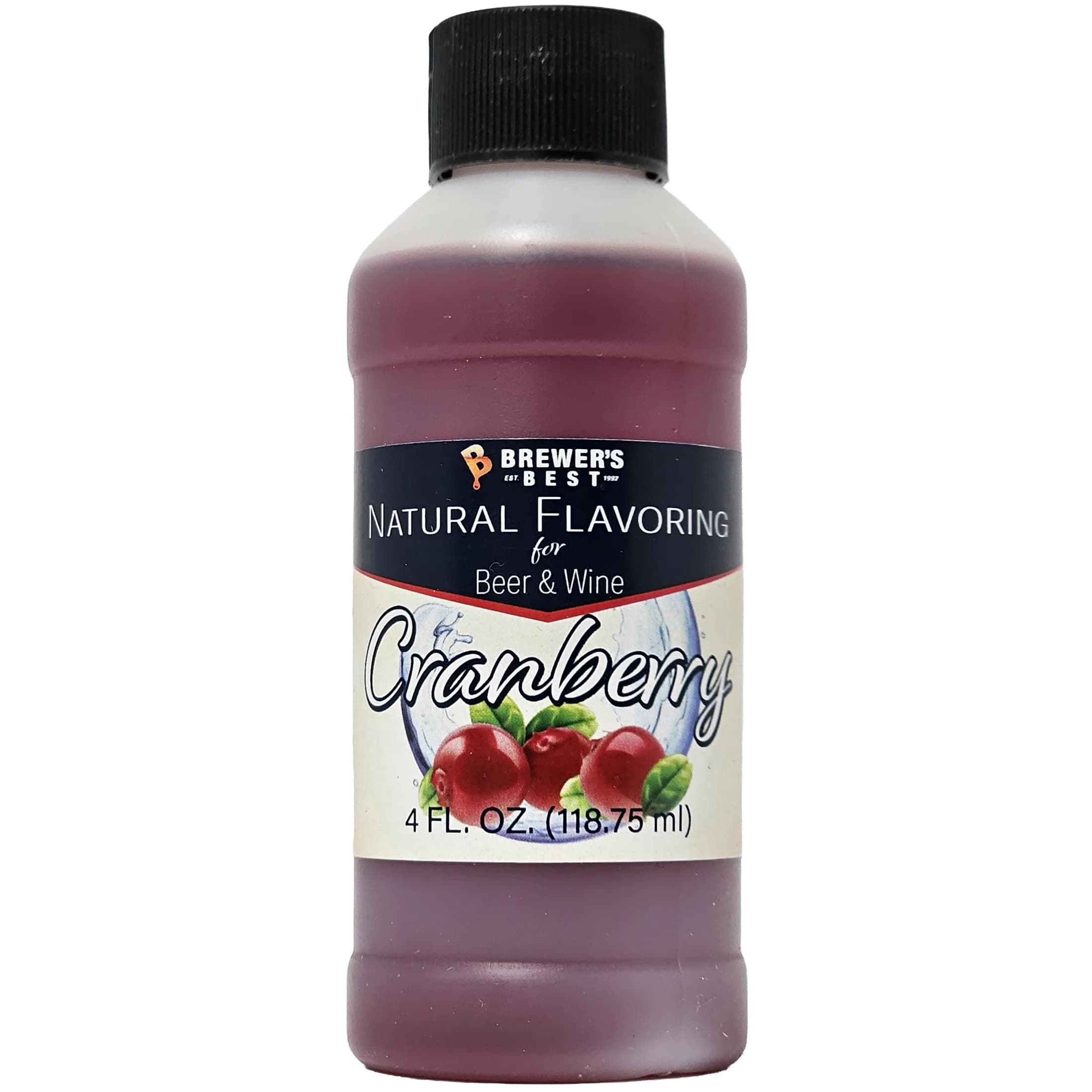 Brewer's Best Cranberry Flavoring 4 fl oz | Natural Beer & Wine Flavoring for Home Brewing — Cranberry