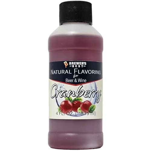 Brewer's Best Cranberry Flavoring 4 fl oz | Natural Beer & Wine Flavoring for Home Brewing thumbnail 1