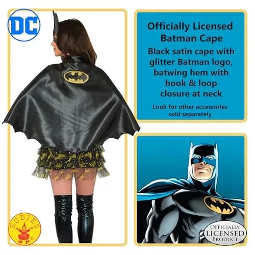 Rubies Costume Co Cape Batgirl | Official Licensed Superhero Cape for Women thumbnail 2