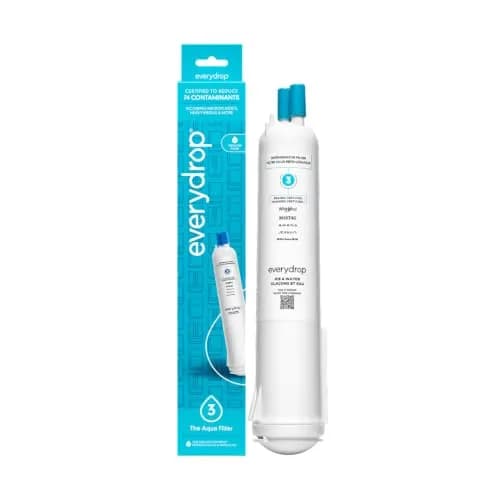 EveryDrop by Whirlpool EDR3RXD1 Refrigerator Water Filter 1 Count (0.34 kg) | NSF Certified to Reduce 74 Contaminants — EDR3RXD1