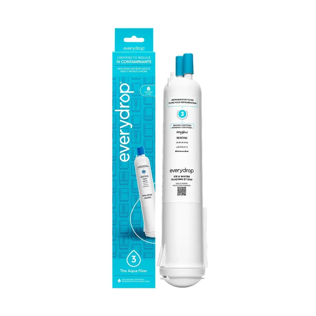 EveryDrop by Whirlpool EDR3RXD1 Refrigerator Water Filter 1 Count (0.34 kg) | NSF Certified to Reduce 74 Contaminants - main product image