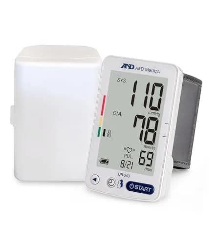 A&D Medical UB-543 Wrist Blood Pressure Monitor for Home Use | Accurate Multi-User Wrist BP Device thumbnail 1