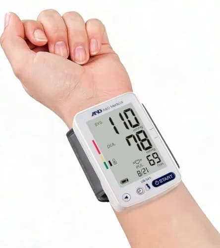 A&D Medical UB-543 Wrist Blood Pressure Monitor for Home Use | Accurate Multi-User Wrist BP Device thumbnail 2