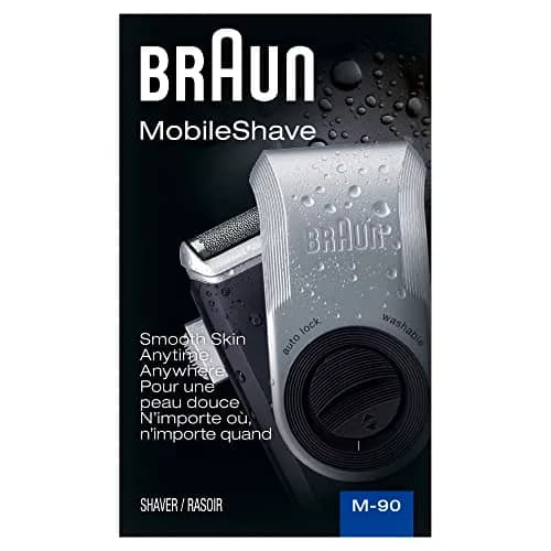 Braun Mobile Shaver M90 | Battery Operated Foil Shaver with Precision Trimmer thumbnail 1