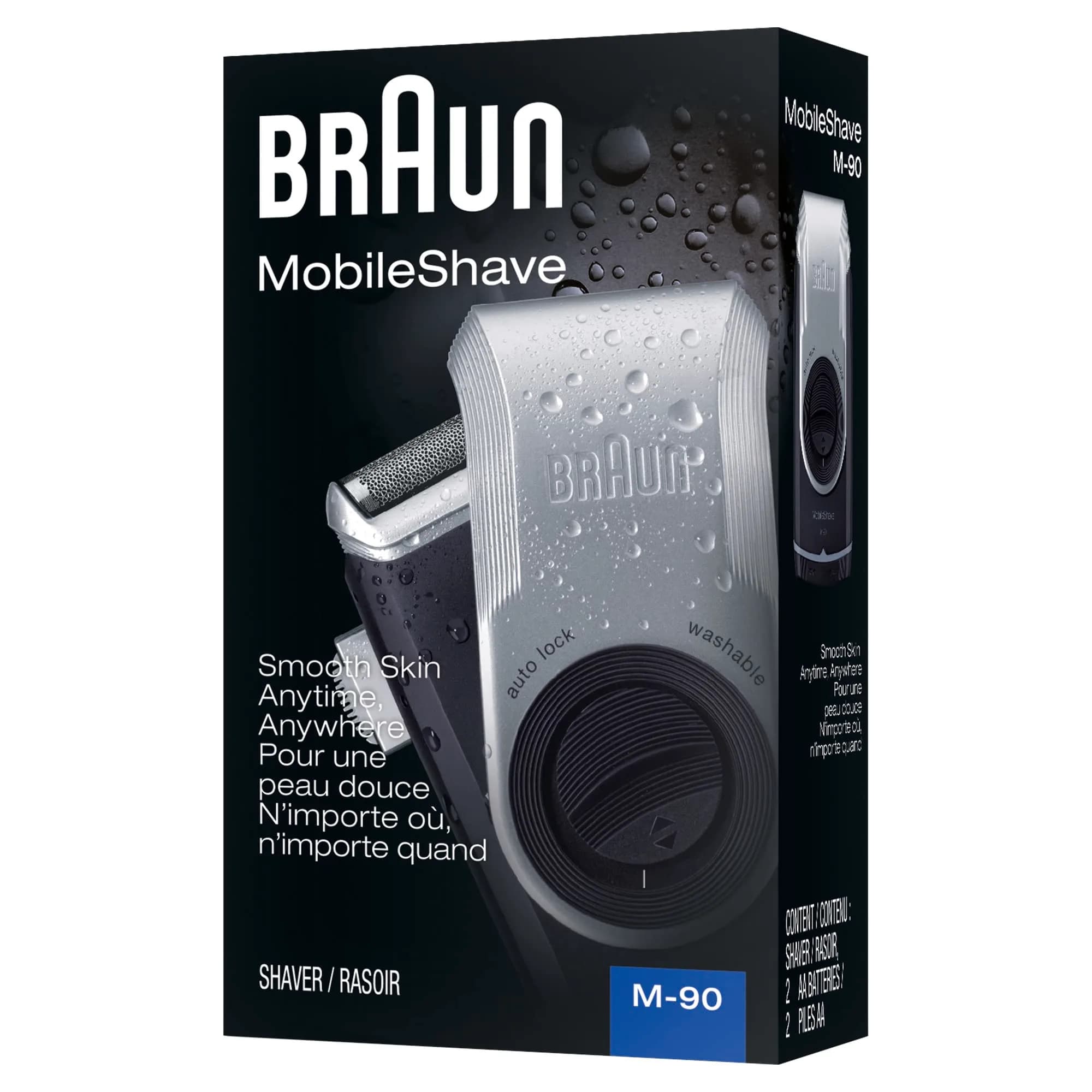 Braun Mobile Shaver M90 | Battery Operated Foil Shaver with Precision Trimmer - view 2