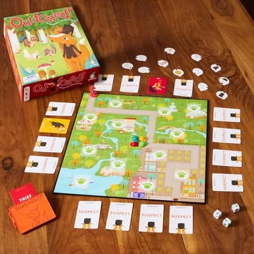 Gamewright Outfoxed! Cooperative Whodunit Board Game for Kids Ages 4-8, 4 Players | Educational Logic and Deduction Skills thumbnail 7