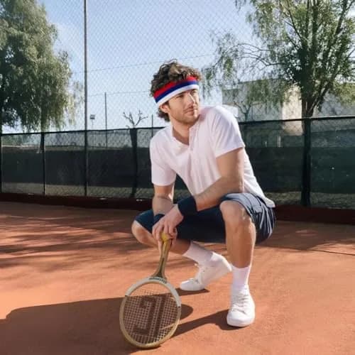 COUVER HB210 3 Striped Wide Basketball Headband | Heavy Sweat Absorption & Breathable Fit (70-120 chars) thumbnail 3