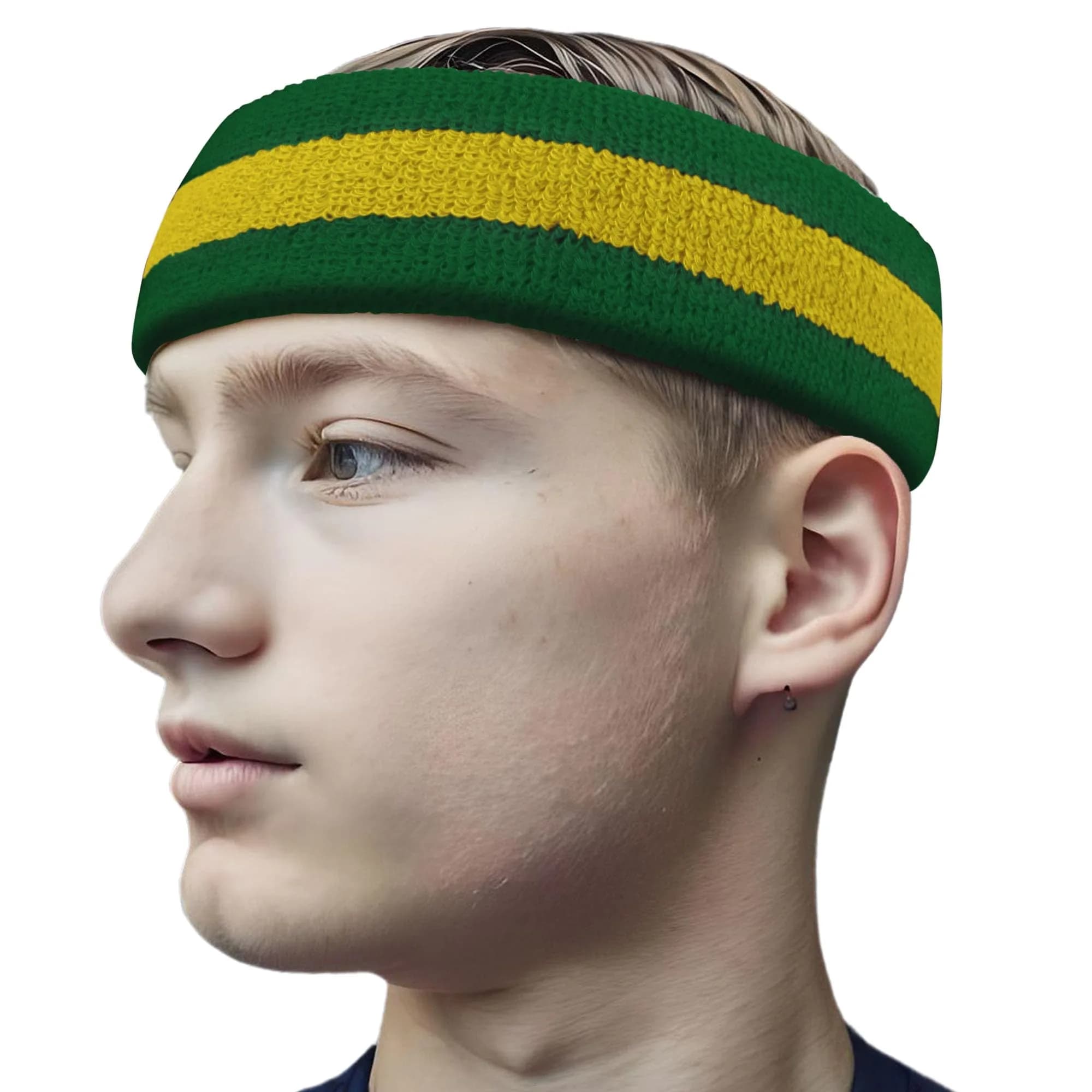 COUVER Sweatband Wide Basketball Headband 2.5 inch Cotton Blend | Heavy Sweat Absorption & Breathability