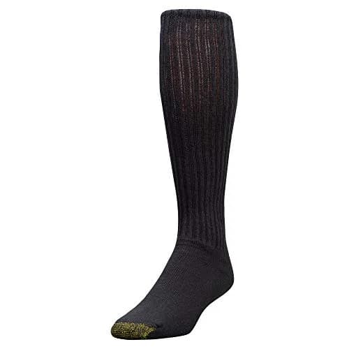 GOLDTOE Men's Ultra Tec Performance Over-The-Calf Athletic Socks, 3-Pairs, Black (Large) | Moisture Control & Durability thumbnail 2