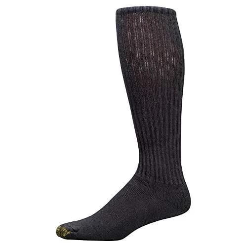 GOLDTOE Men's Ultra Tec Performance Over-The-Calf Athletic Socks, 3-Pairs, Black (Large) | Moisture Control & Durability thumbnail 3