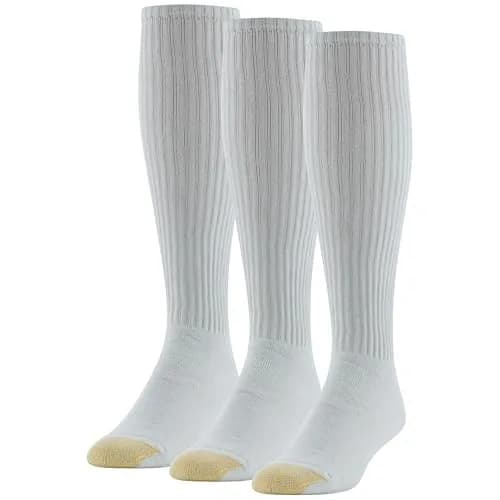 GOLDTOE Men's Ultra Tec Performance Over-The-Calf Athletic Socks 3-Pairs | Moisture Control & Reinforced Toe thumbnail 1