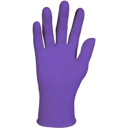 Kimberly-Clark Nitrile Gloves X-Large Purple 90-Count | Chemical Resistant, Powder-Free, Textured Fingertips thumbnail 2