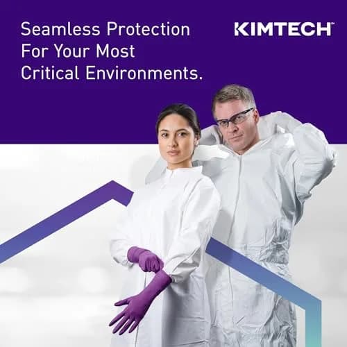 Kimberly-Clark Nitrile Gloves X-Large Purple 90-Count | Chemical Resistant, Powder-Free, Textured Fingertips thumbnail 3