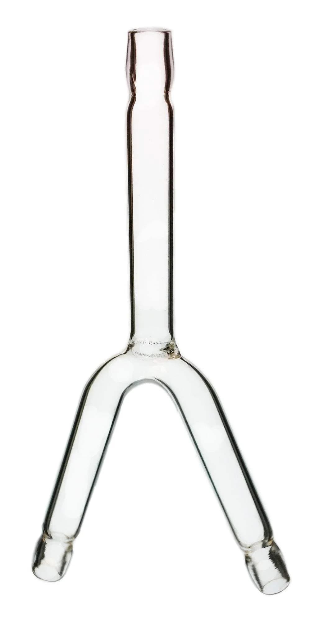 GSC International Y-Shaped Glass Hose Connector 8mm (5/16") Arm Length | Connects Three Tubing Lengths - main product image