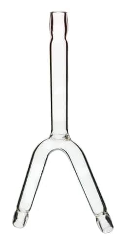 GSC International Y-Shaped Glass Hose Connector 8mm (5/16") Arm Length | Connects Three Tubing Lengths thumbnail 1