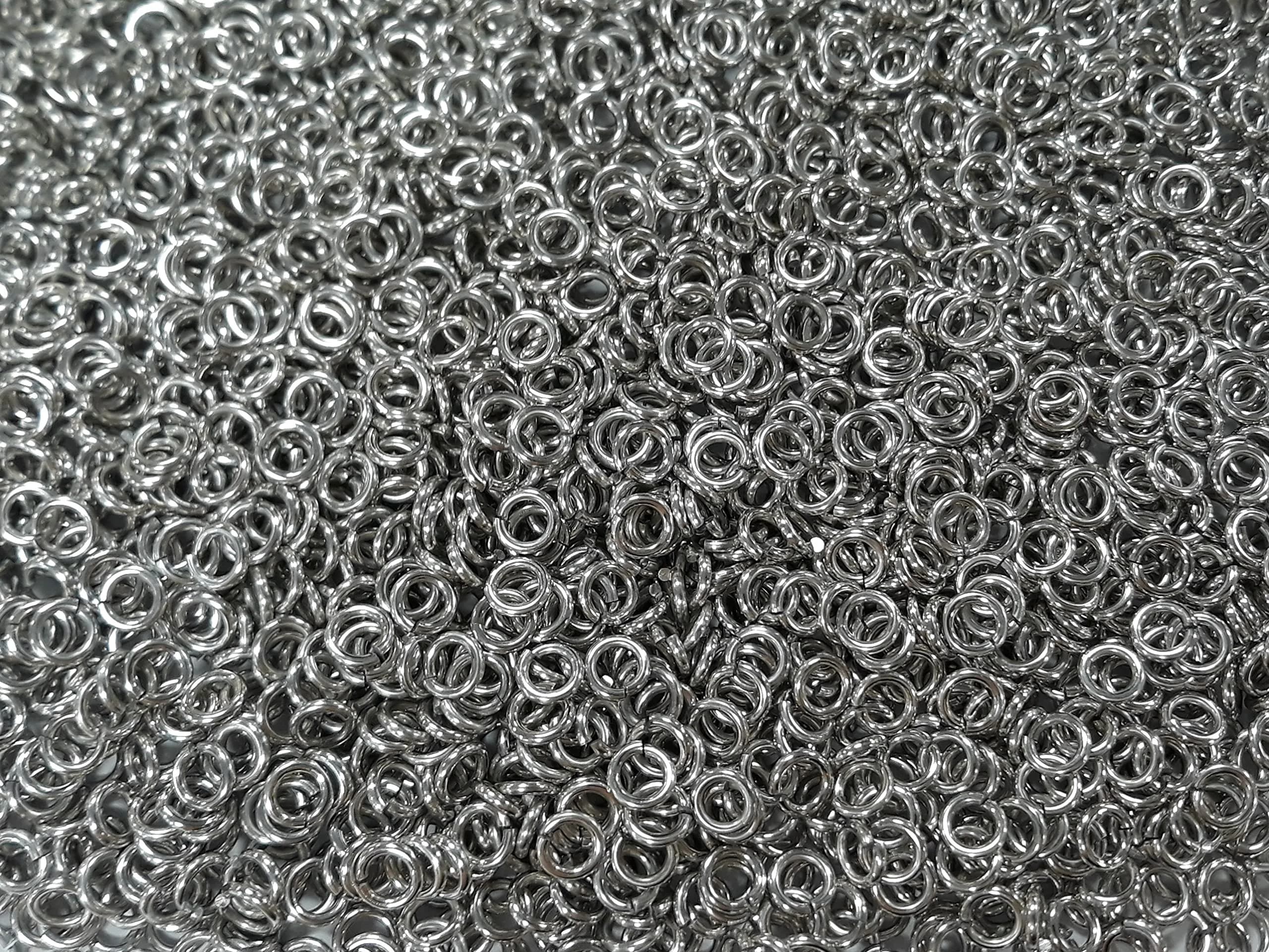 Chainmail Joe 1 Pound Bright Aluminum Jump Rings 3/16" ID | Jewelry & Mail Armor (70-120 chars)