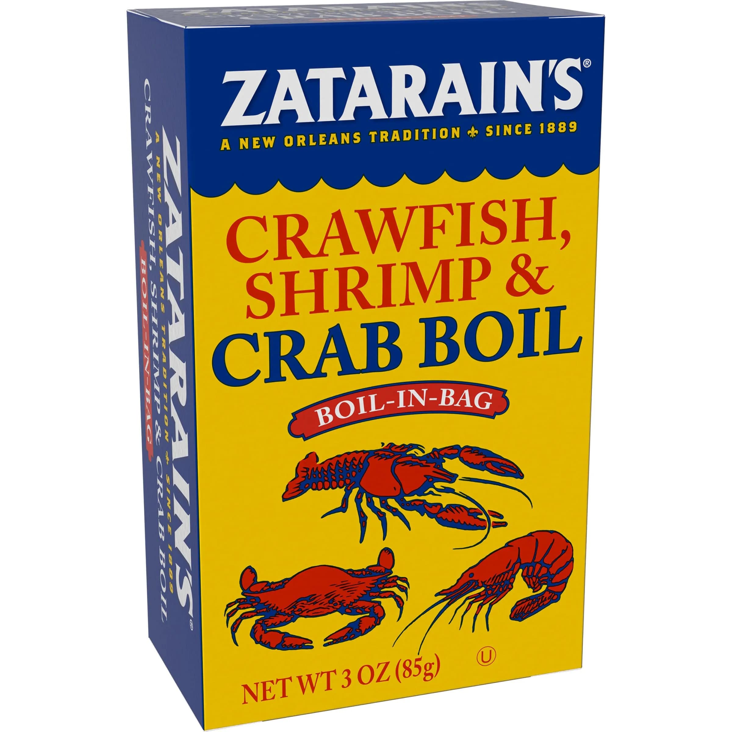Zatarain's Crawfish, Shrimp & Crab Boil 3 oz (85 g) | Authentic New Orleans Seafood Seasoning - main product image