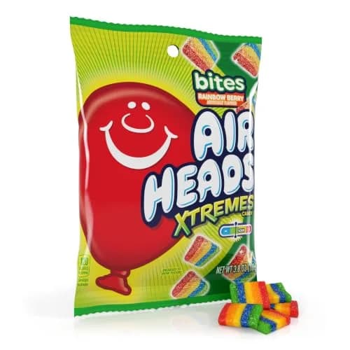 Airheads Xtremes Candy Bites, Rainbow Berry, 3.8 Ounce (12-Pack) | Fruity Sour Chewy Candy for Kids & Adults thumbnail 1