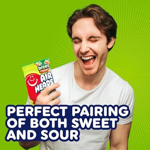 Airheads Xtremes Candy Bites, Rainbow Berry, 3.8 Ounce (12-Pack) | Fruity Sour Chewy Candy for Kids & Adults thumbnail 5