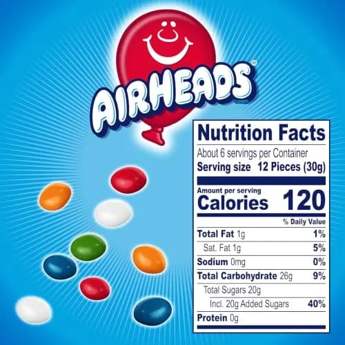 Airheads Candy Bites, Assorted Fruit Flavors, 6 Oz | Fruity Chewy Nut-Free Snack thumbnail 8