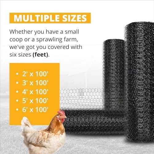 Stromberg's PVC-Coated Galvanized Wire Fencing, 3' x 100' Roll | Long-lasting, Weatherproof Poultry & Garden Barrier thumbnail 4