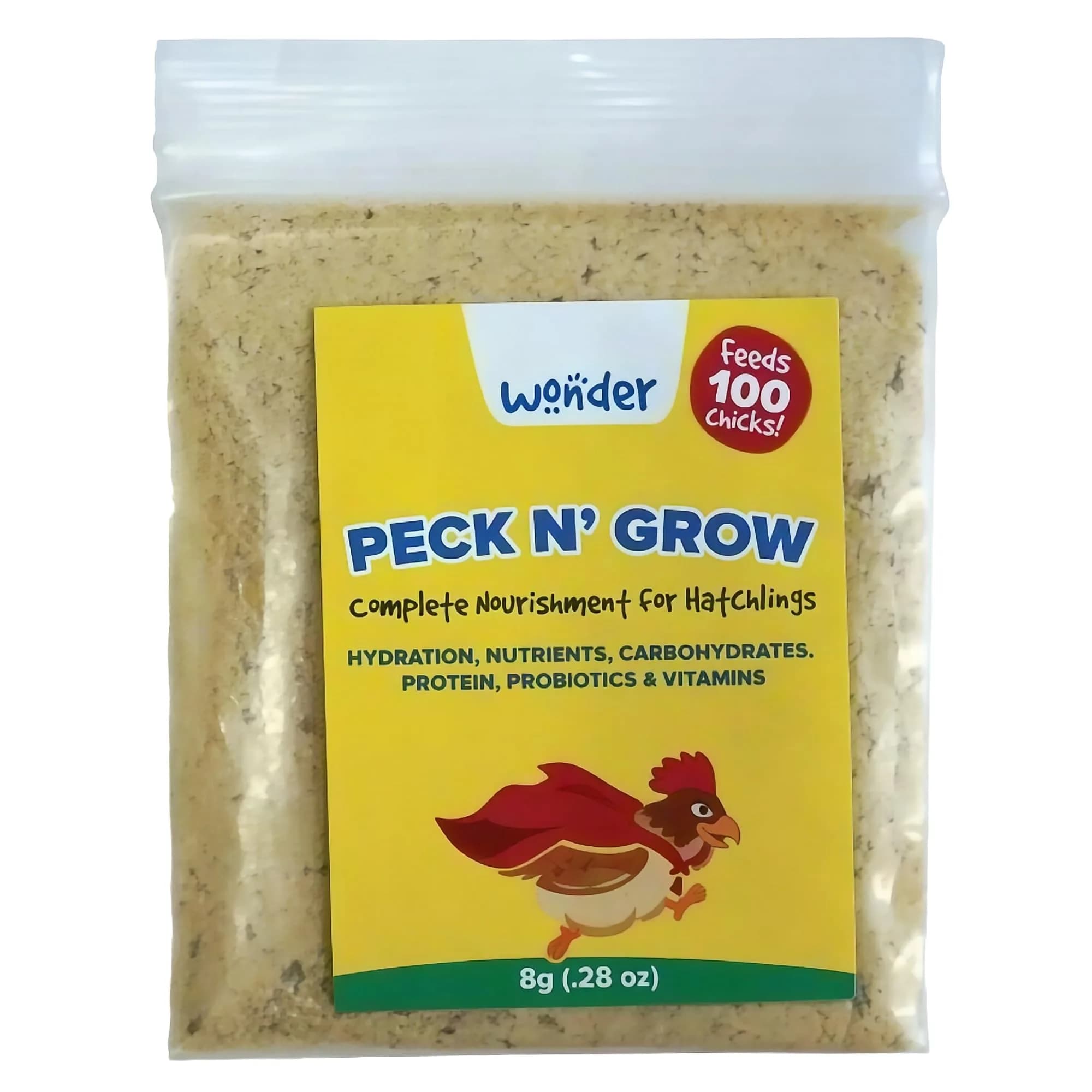 Stromberg's Peck n' Grow 0.28 oz Pack for 100 Chicks | Supports Early Chick Development — 8 Grams