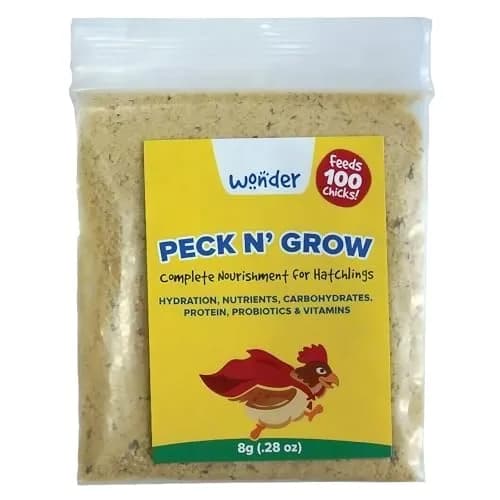 Stromberg's Peck n' Grow 0.28 oz Pack for 100 Chicks | Supports Early Chick Development thumbnail 1