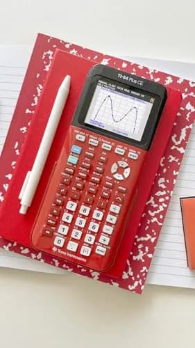 Texas Instruments TI-84 Plus CE Color Graphing Calculator, Radical Red, 2.8-inch Display | 220V Compatible thumbnail 7