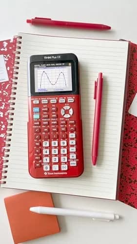 Texas Instruments TI-84 Plus CE Color Graphing Calculator, Radical Red, 2.8-inch Display | 220V Compatible thumbnail 8