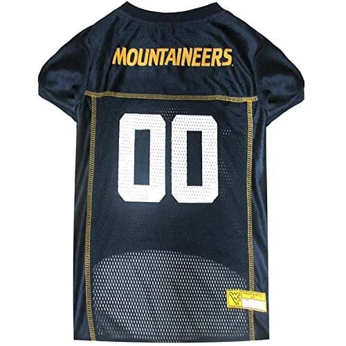 Pets First NCAA College West Virginia Mountaineers Mesh Jersey for DOGS & CATS Small | Licensed Dog Jersey with your Favorite Football Team thumbnail 1