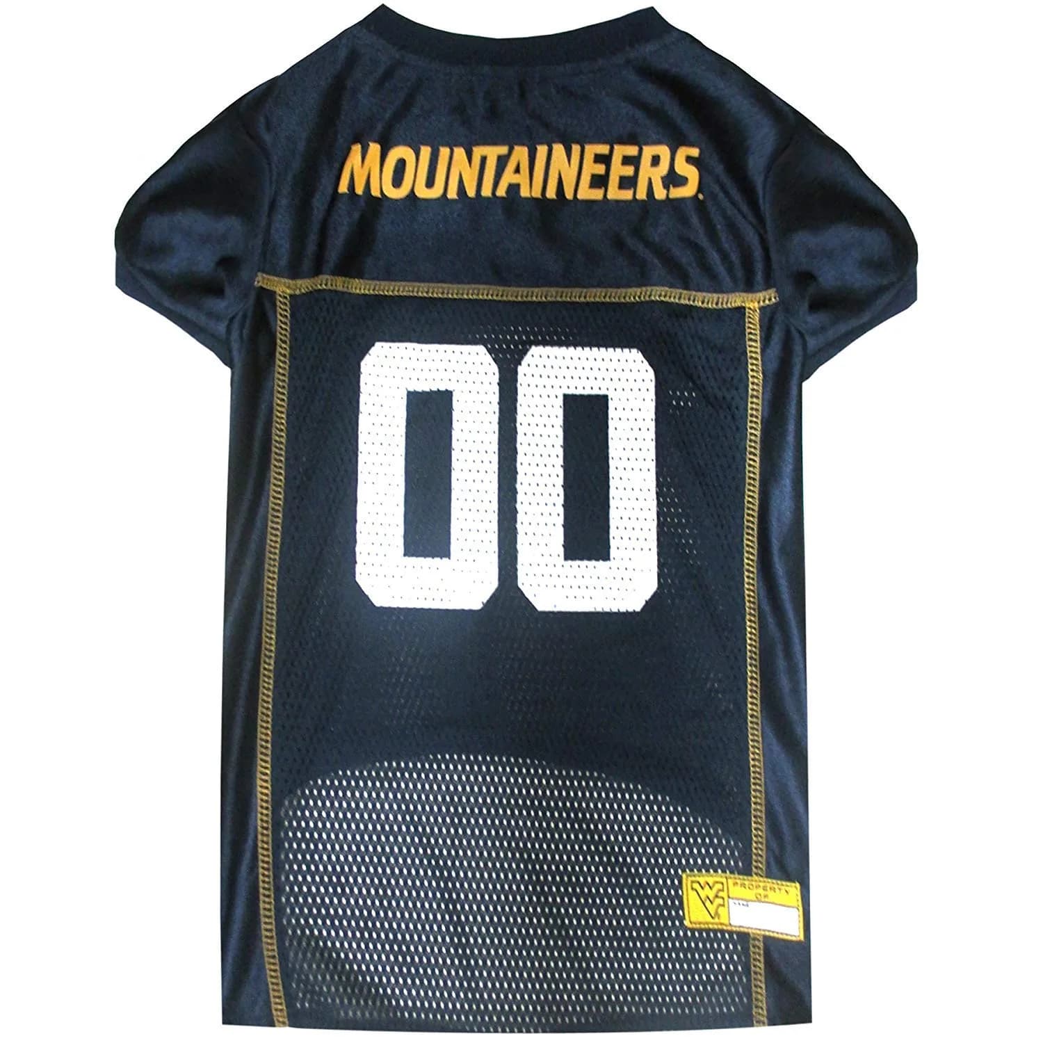 Pets First NCAA College West Virginia Mountaineers Mesh Jersey for DOGS & CATS Small | Licensed Dog Jersey with your Favorite Football Team