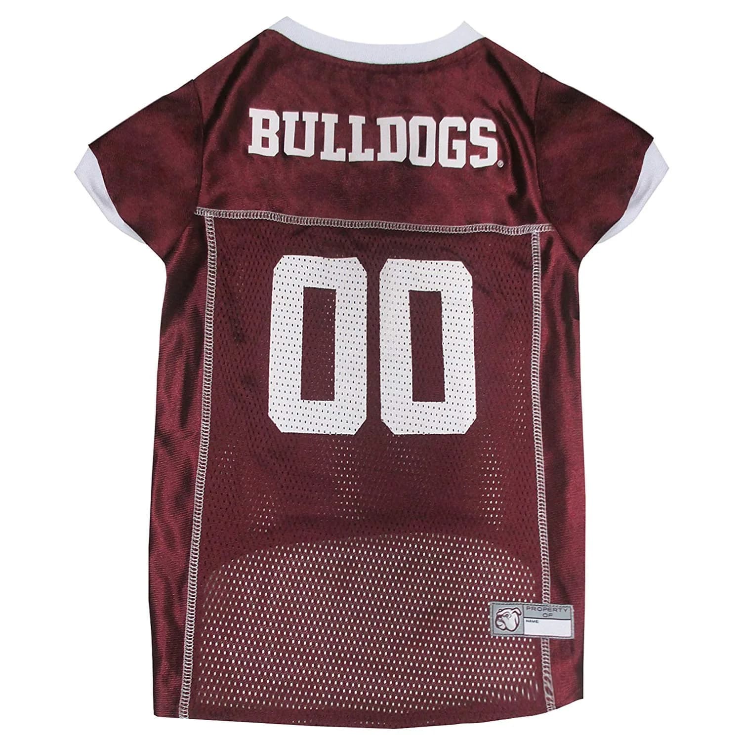 Pets First NCAA College Mississippi State Bulldogs Mesh Jersey for DOGS & CATS Large | Licensed Dog Jersey with your Favorite Football Team