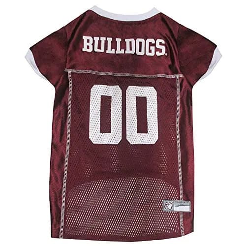 Pets First NCAA College Mississippi State Bulldogs Mesh Jersey for DOGS & CATS Large | Licensed Dog Jersey with your Favorite Football Team - main product image
