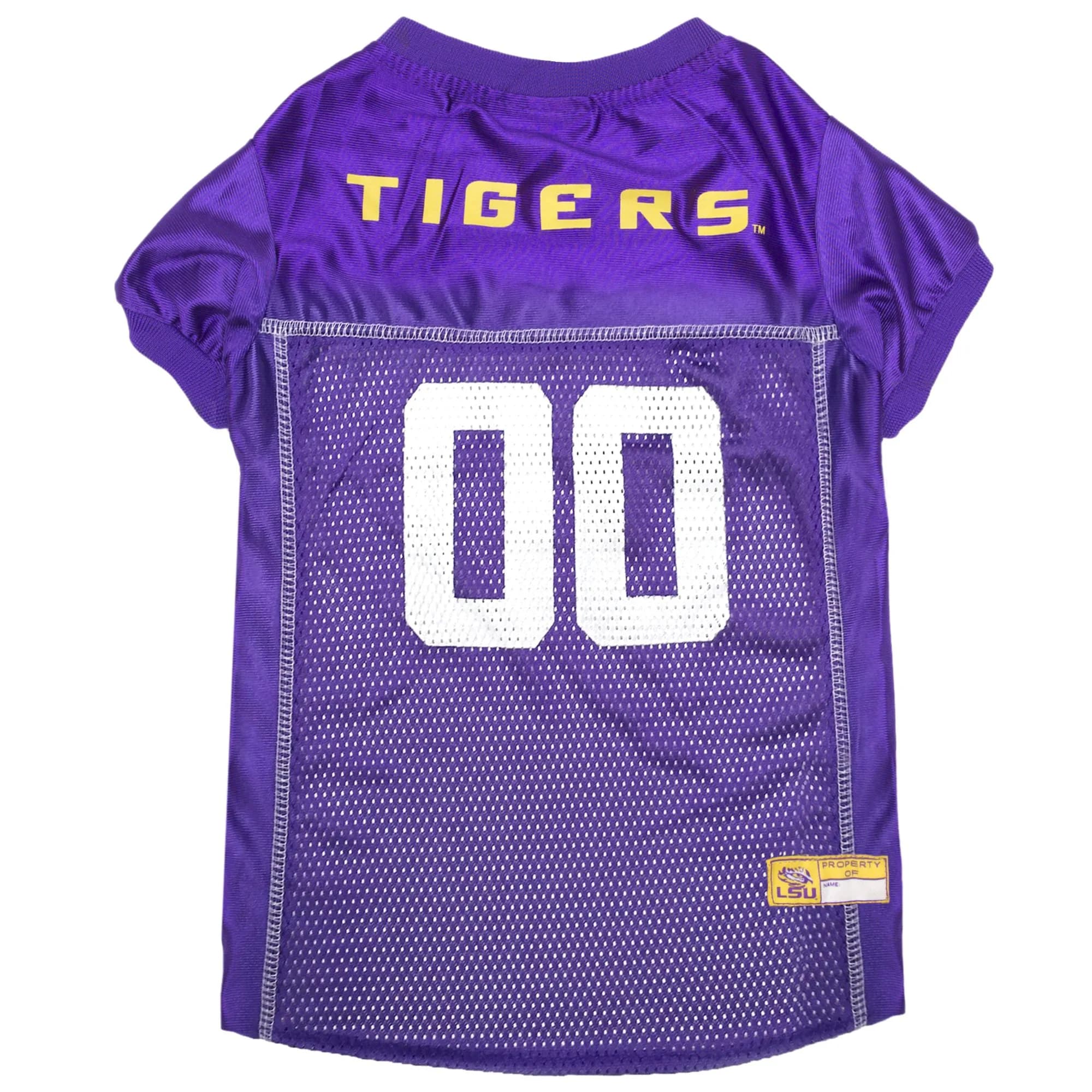 Pets First NCAA College LSU Tigers Mesh Jersey for DOGS & CATS, Medium | Licensed Dog Jersey with College Team — LSU Tigers