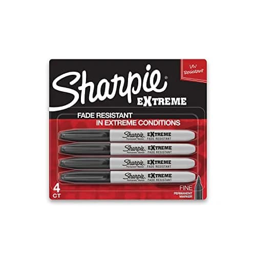 Sharpie Extreme Permanent Markers, Fine Point, Black | Fade-Resistant Outdoor Marking Pen thumbnail 3