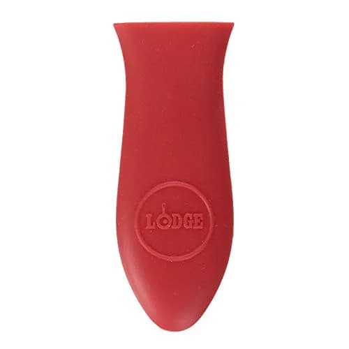 Lodge Silicone Mini Hot Handle Holder Red | Heat Resistant Up to 500°F (260°C) for Cast Iron Skillets thumbnail 3
