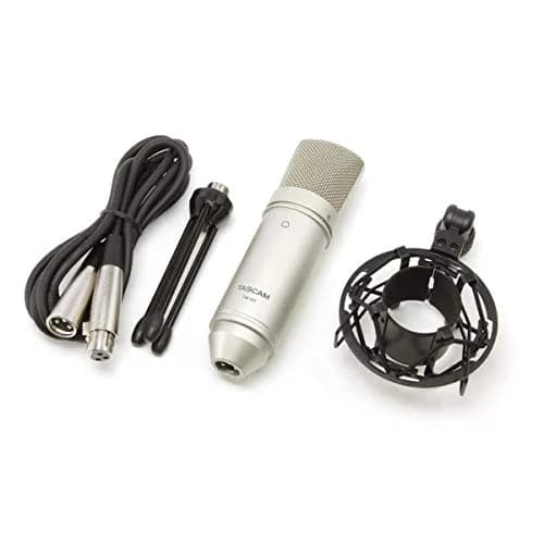 Tascam TM-80 Large Diaphagm Condenser Microphone, Silver | Home Recording & Studio Quality thumbnail 4