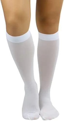 ToBeInStyle Women’s Opaque Knee High Nylon Socks White | Comfortable & Fashionable (70-120 chars) thumbnail 4