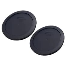 Pyrex 7201-PC Black Replacement Lids for 4-Cup Glass Bowls (2-Pack, 950mL) | Secure Fit & BPA-Free Plastic thumbnail 2