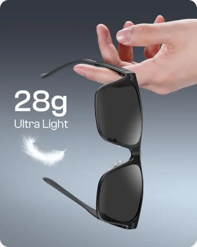 DUCO Polarized Square Sunglasses for Men 8207 | Lightweight Aluminum-Magnesium Frame, UV400 Polarized TAC Lenses thumbnail 8