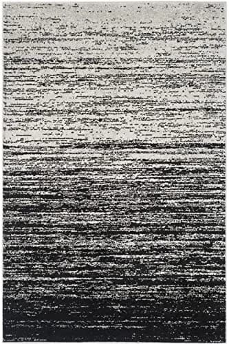 SAFAVIEH Adirondack Area Rug 4x6, Silver & Black | Modern & Durable Polypropylene thumbnail 2