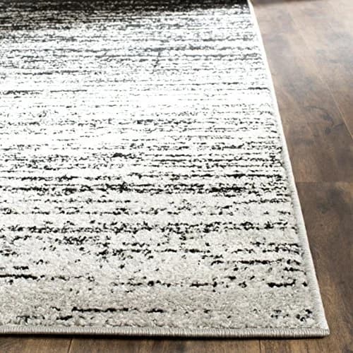 SAFAVIEH Adirondack Area Rug 4x6, Silver & Black | Modern & Durable Polypropylene thumbnail 3