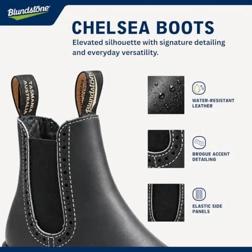 Blundstone Chelsea Boots Women Slip On High Top Ankle Boot Voltan Blk 4.5AU | Water-Resistant Leather, Cushioned Comfort thumbnail 7