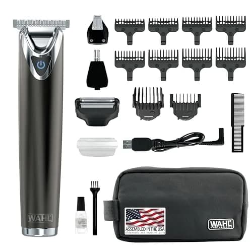Wahl USA Stainless Steel Lithium Ion 2.0+ Slate Beard Trimmer for Men | 3.5 Hours Runtime thumbnail 1