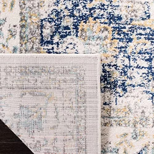SAFAVIEH Evoke Area Rug 8' x 10' | Traditional Ivory & Blue, Power-Loomed Polypropylene (120 chars) thumbnail 2