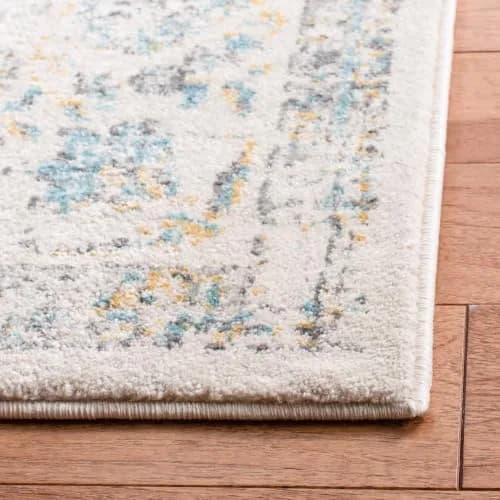 SAFAVIEH Evoke Area Rug 8' x 10' | Traditional Ivory & Blue, Power-Loomed Polypropylene (120 chars) thumbnail 3