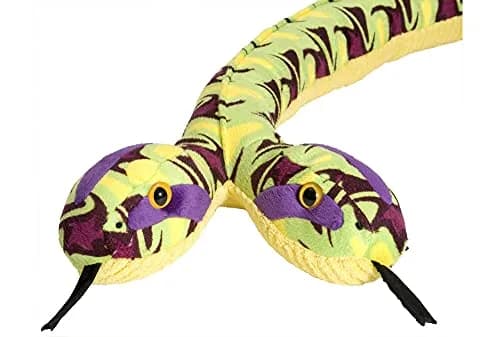 Wild Republic Siamese Whirlpool Snake Stuffed Animal 137cm (54 Inches) | Realistic Animal Plush Toy thumbnail 1